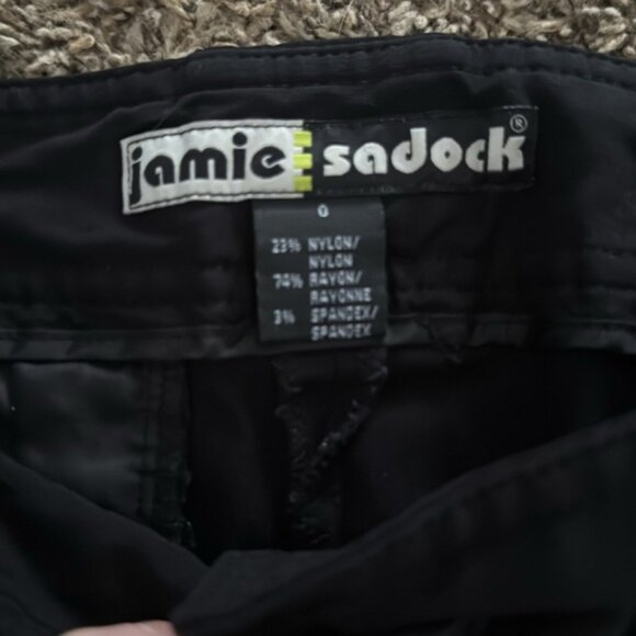 Jamie Sadock 0 Black Golf Capri Pants Zippers - Picture 4 of 11